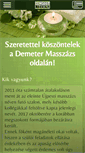 Mobile Screenshot of masszazsbudapesten.com